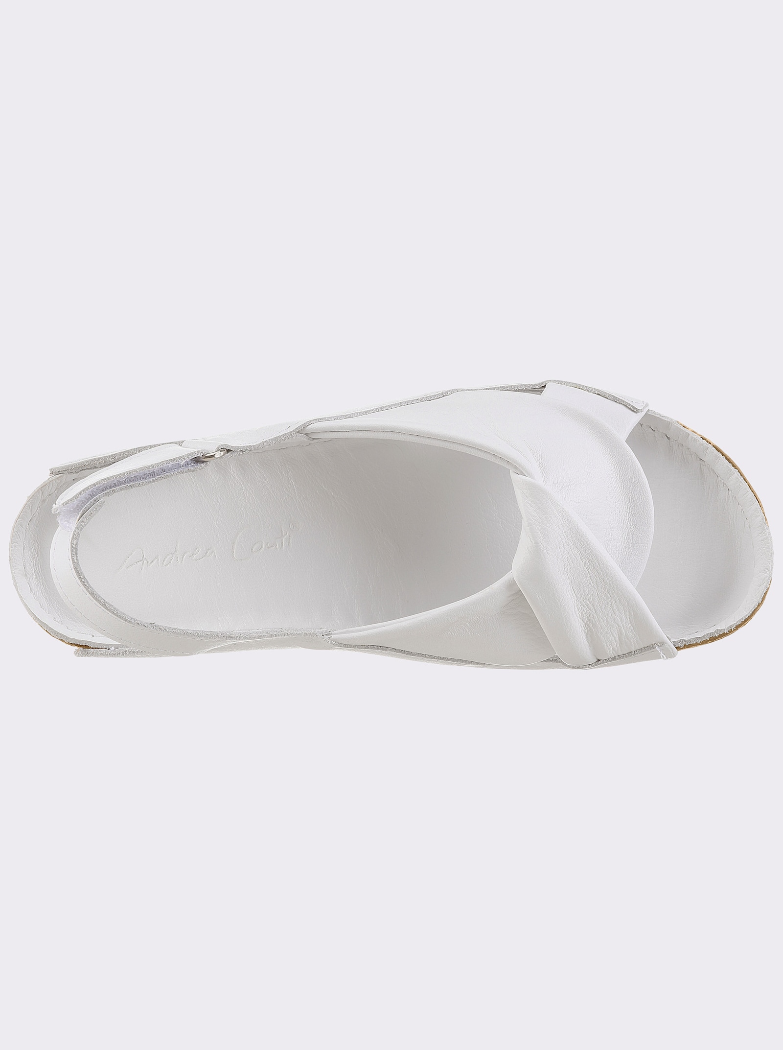 Andrea Conti Sandalette aus Echtleder - weiß