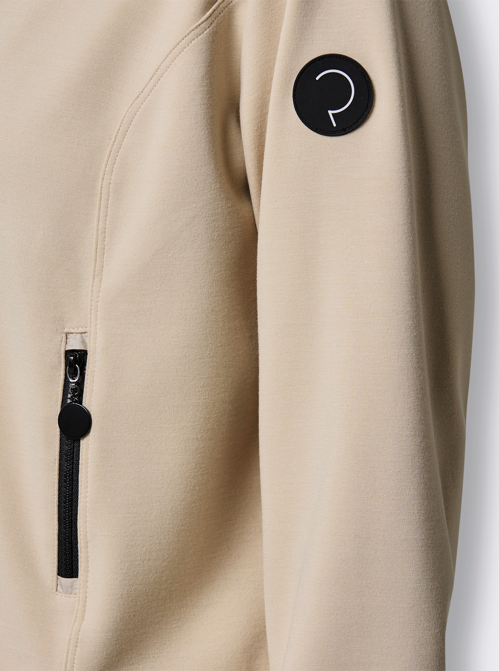 CREATION L PREMIUM Blouson-Blazer mit Glanz-Partien - sand
