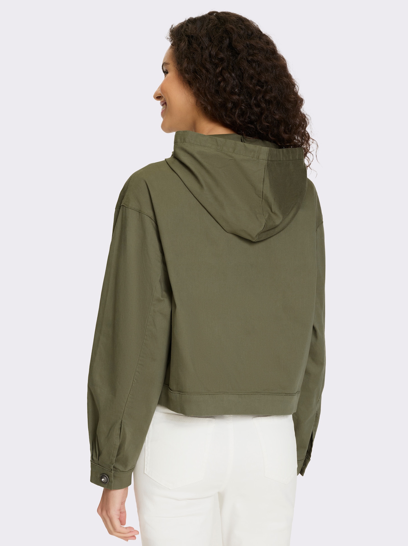 heine Jeansjack met capuchon - kaki