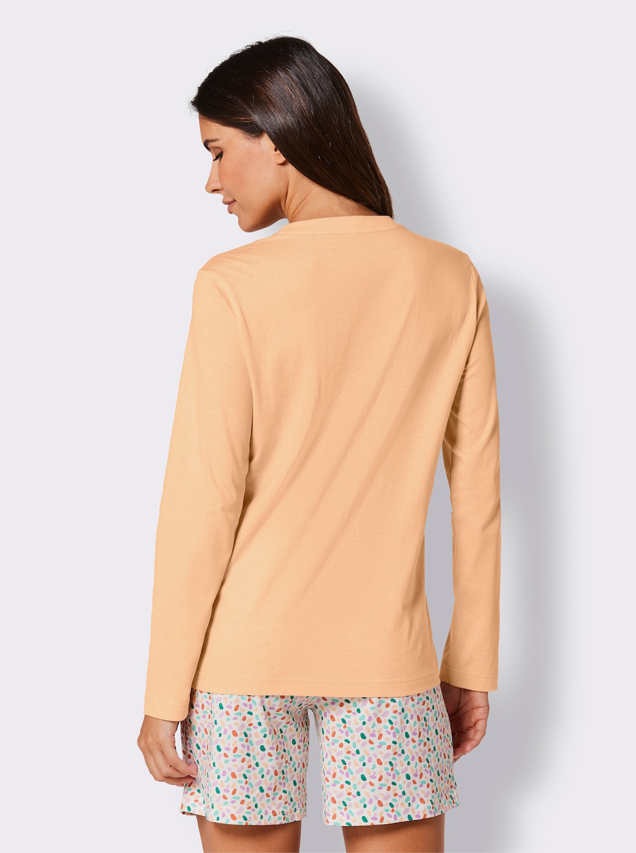 wäschepur Schlafanzug-Shirt - apricot