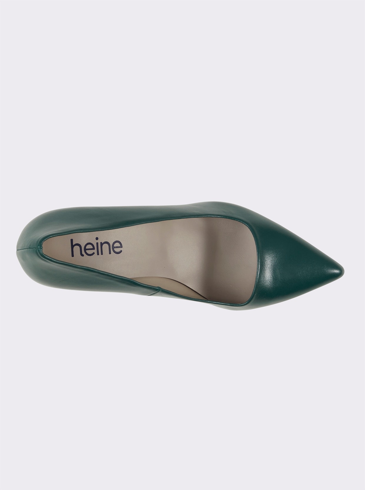 heine pumps - donkergroen