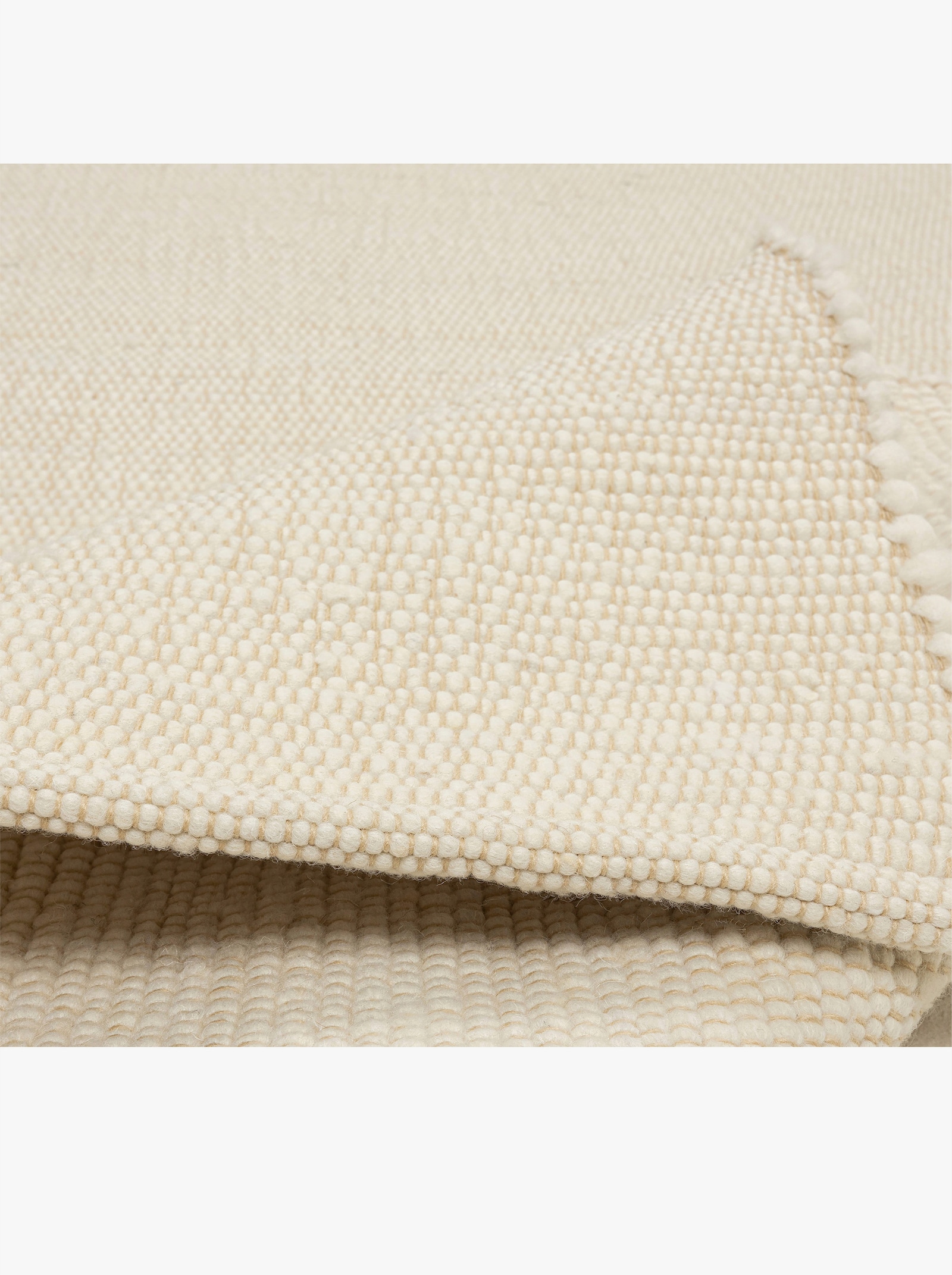 Theko Handwebteppich - beige-meliert