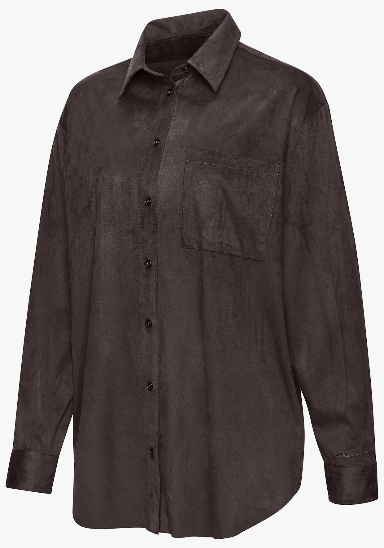 French Connection Langarmhemd - dunkelbraun