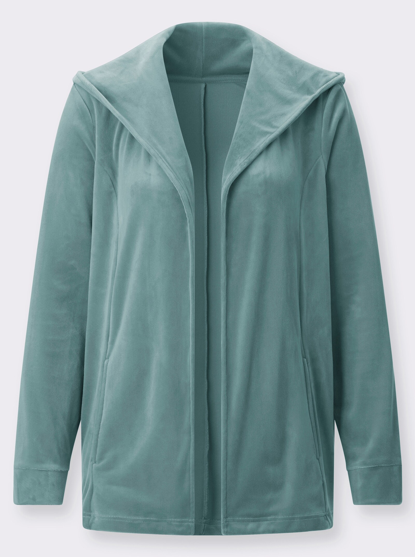 Nickijacke in offener Form - jade