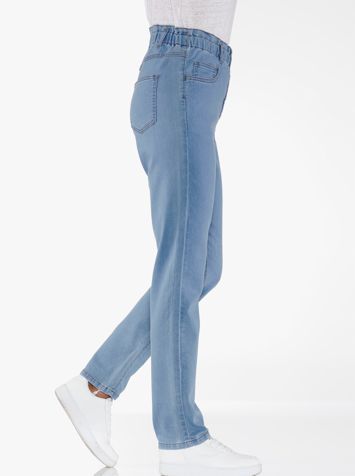 jeans - blue-bleached