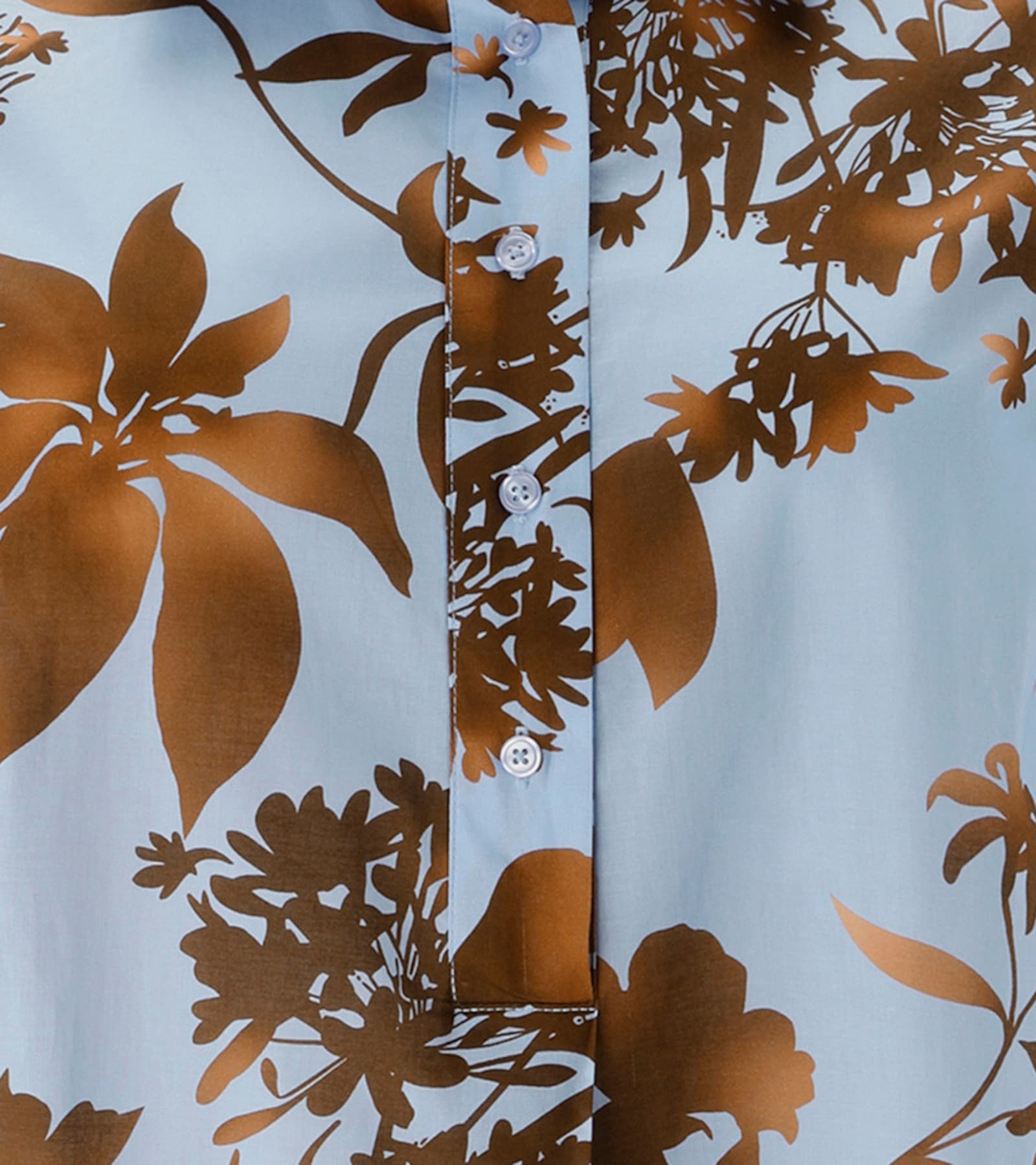 Aniston PLUS Hemdblusenkleid - hellblau-braun