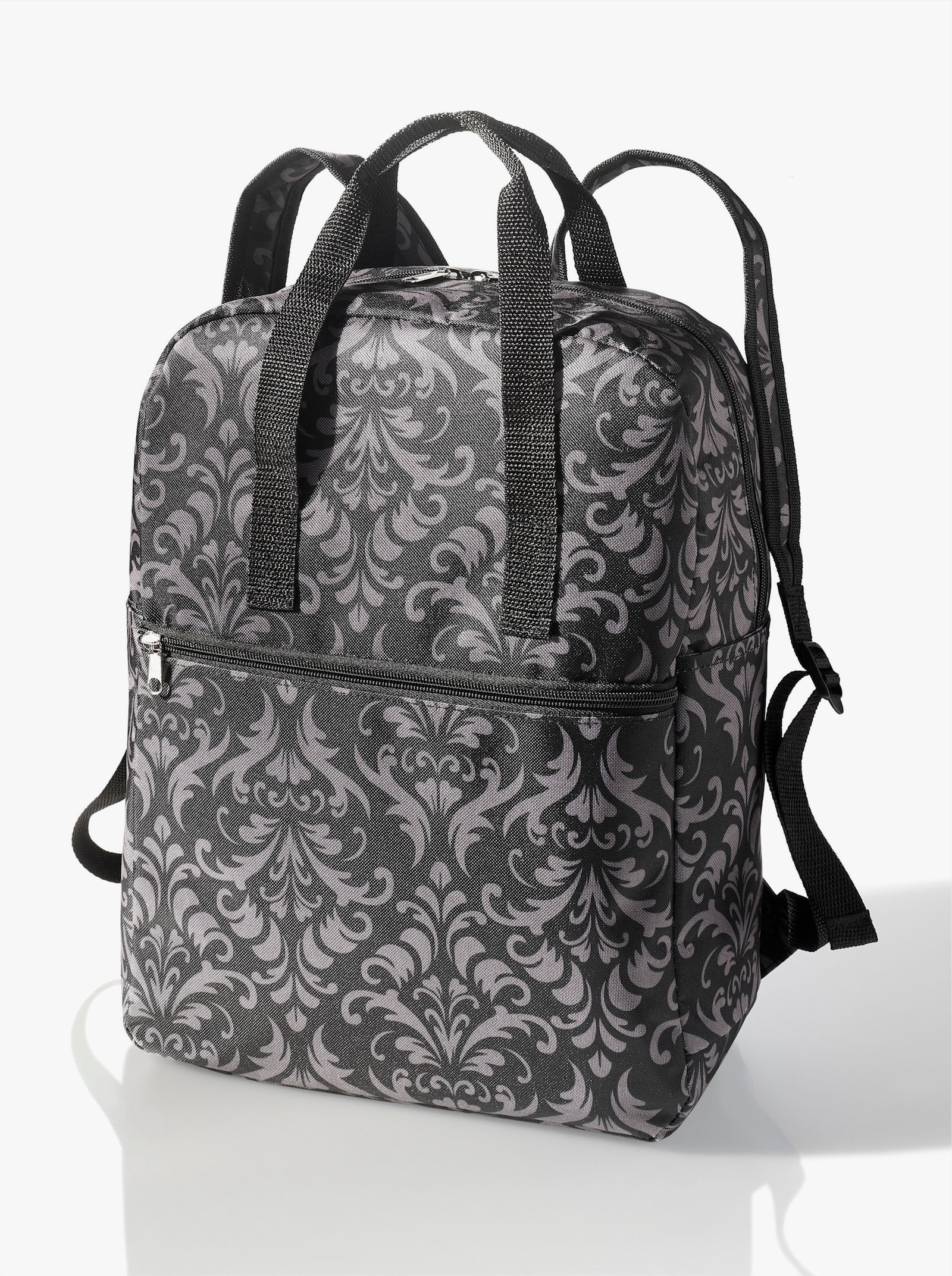 7-tlg. Reiseset - anthrazit-gemustert