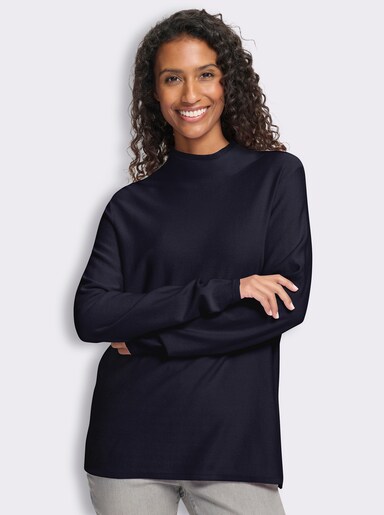 heine Stehkragenpullover mit Langarm - marine