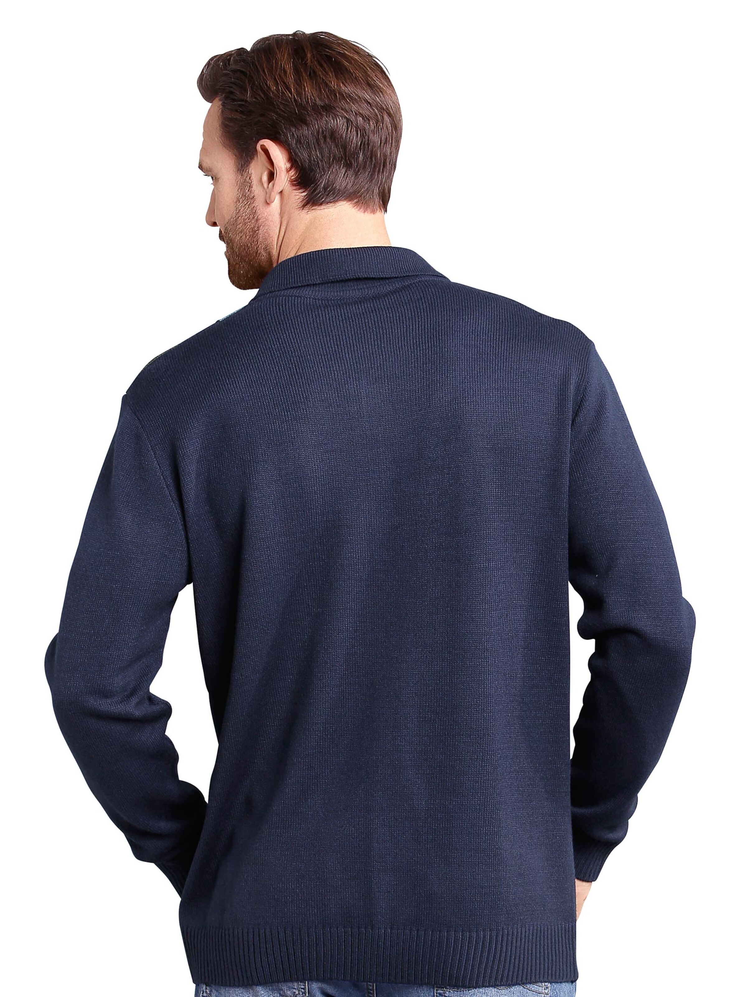 Pullover - marine-gemustert