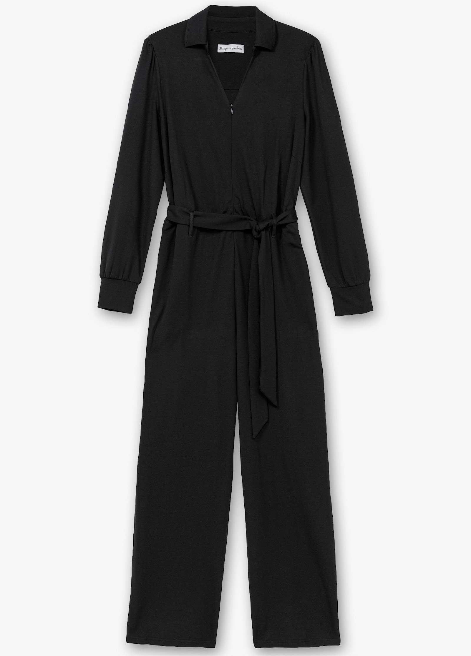 sheego by Joe Browns Overall mit elastischem Taillenbund - schwarz