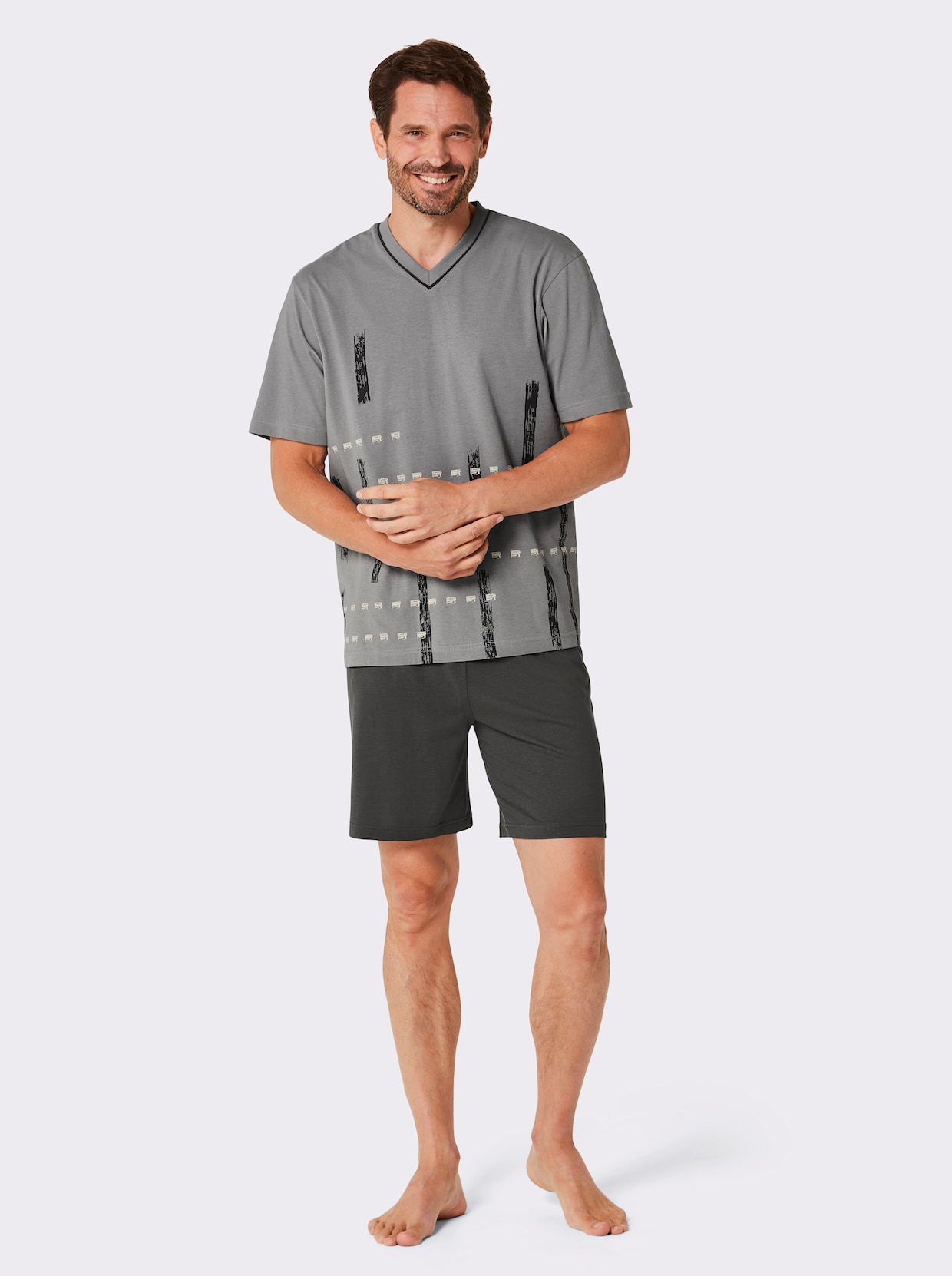 wäschepur men Shortys - apfel-pistazie + graphit-grau