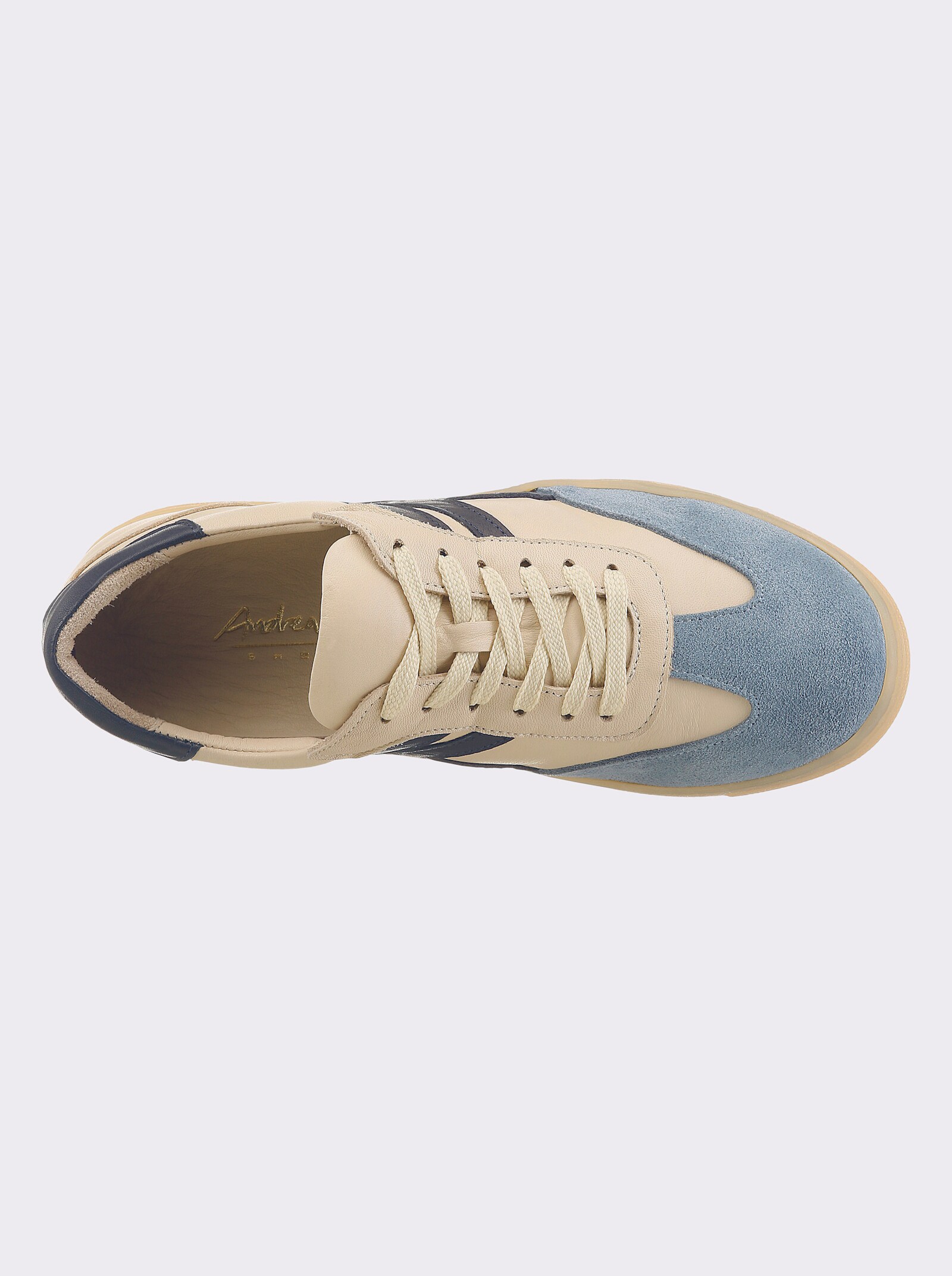 Andrea Conti Sneaker - creme-blau