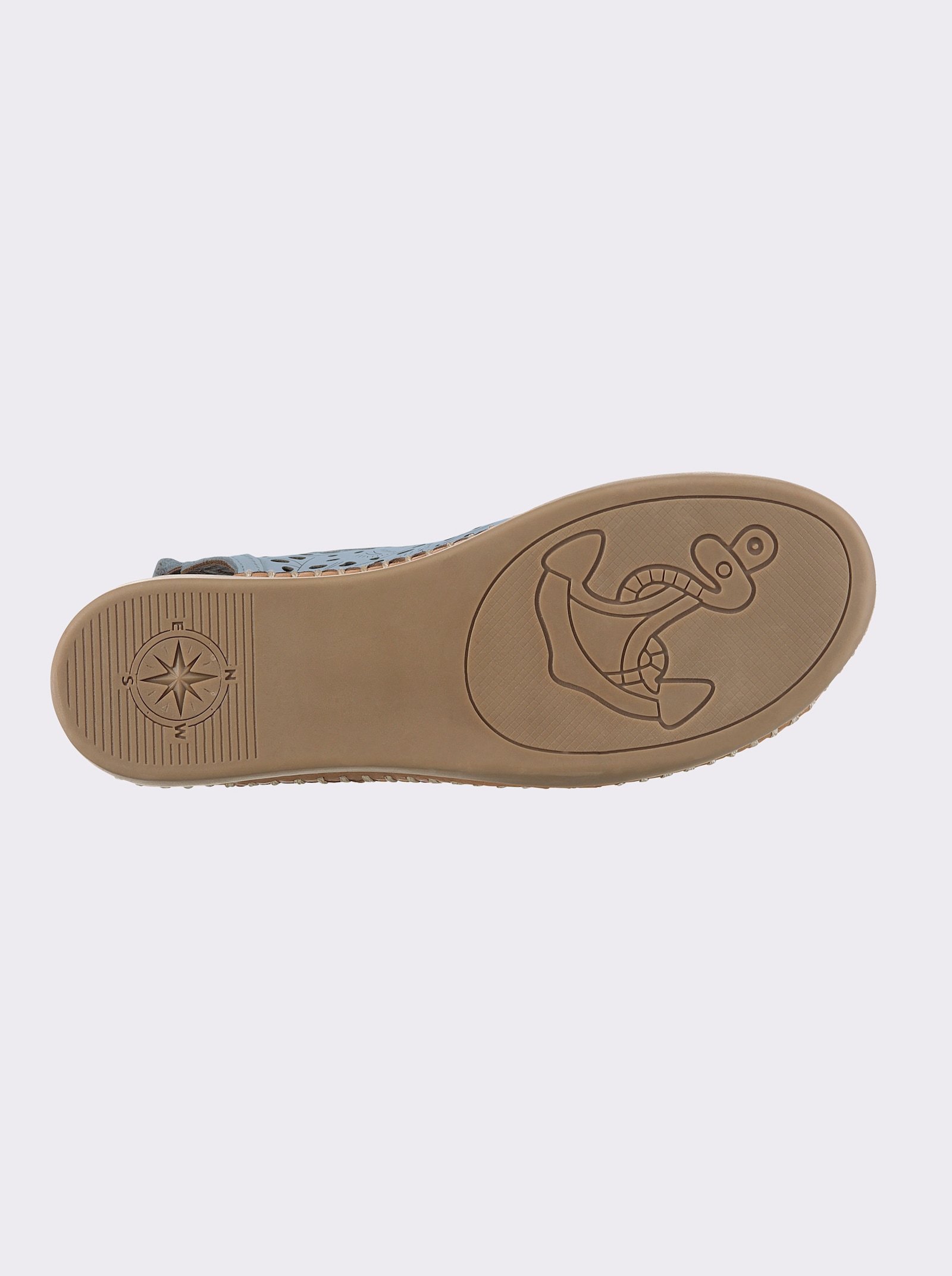 Gemini Slipper fersenoffen, mit Gummizug - jeansblau