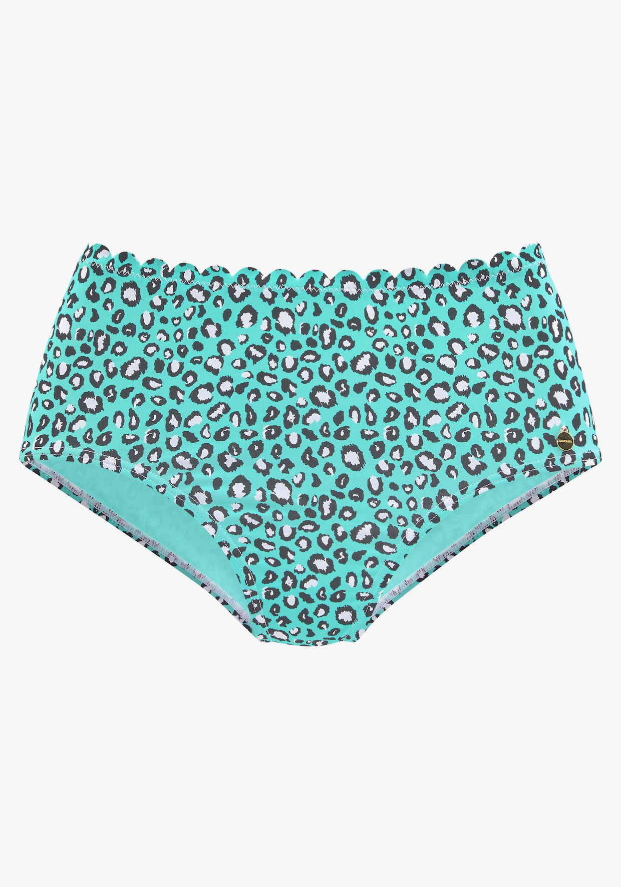 LASCANA Highwaist-Bikini-Hose - mint-bedruckt