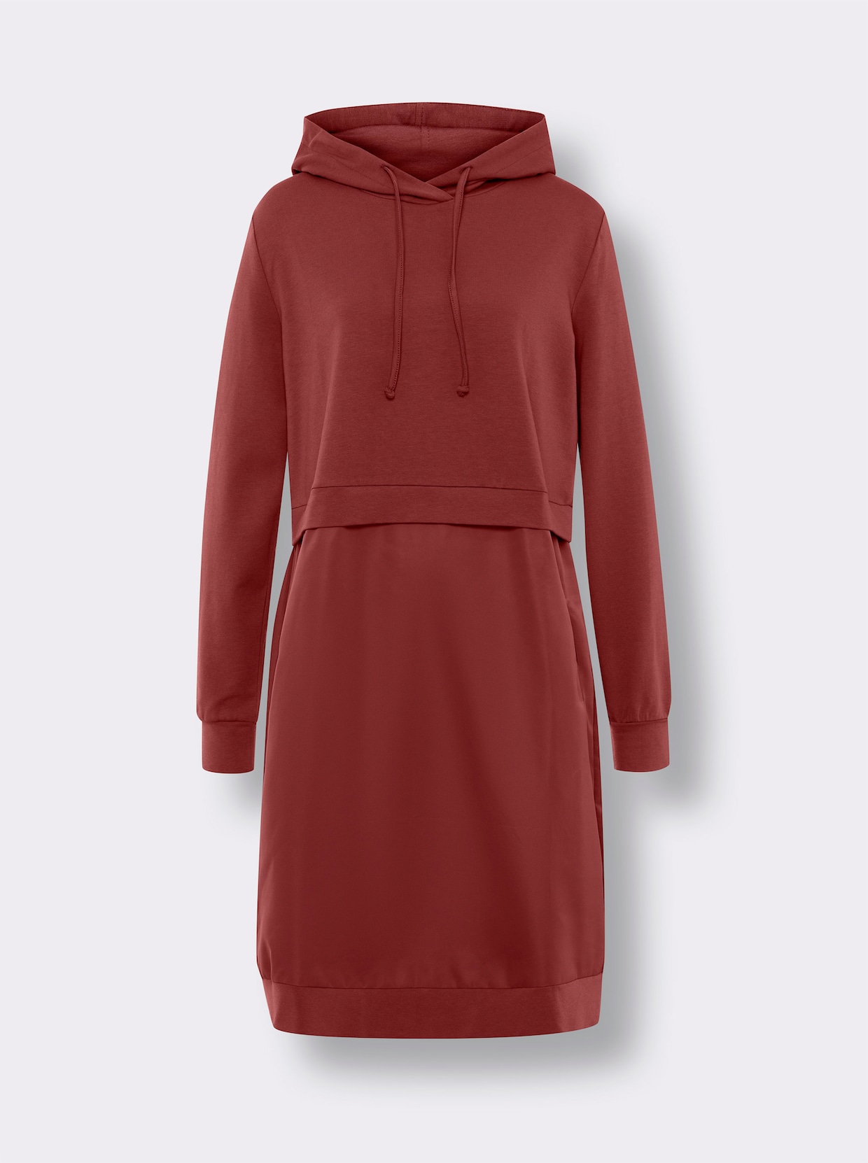 heine Shirtkleid - dunkelrot