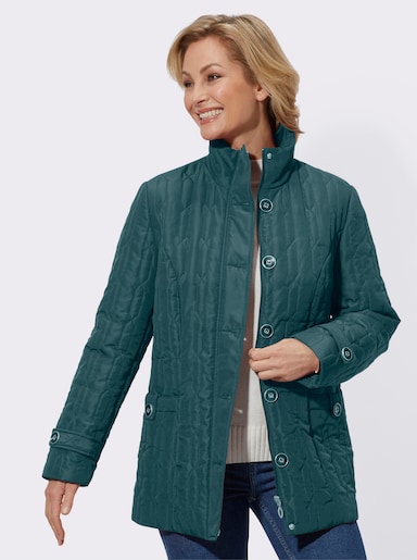 Steppjacke in wärmender Qualität - petrol