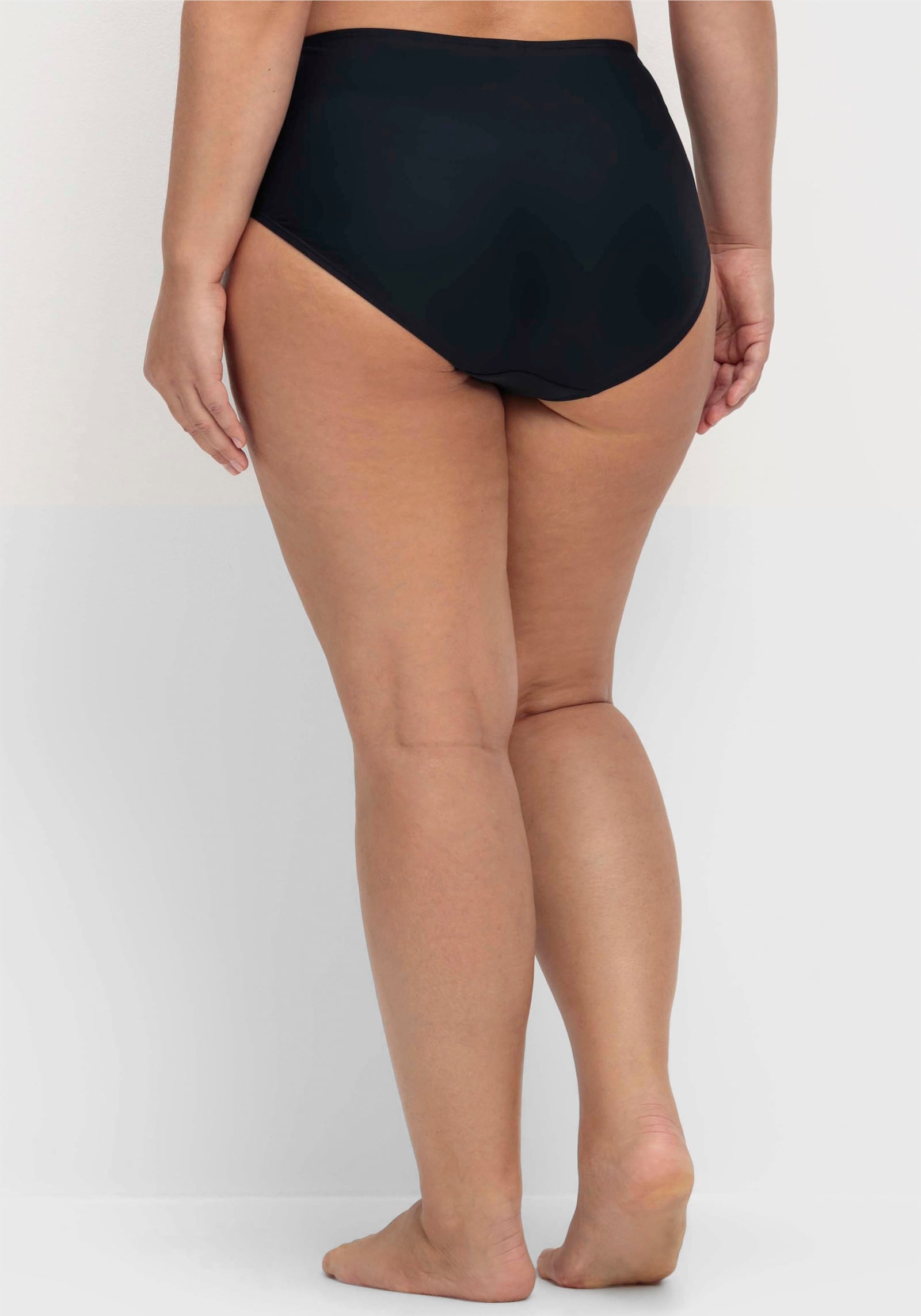 sheego Bikini-Hose in hohem Schnitt, mit Shaping-Einsatz - tiefblau