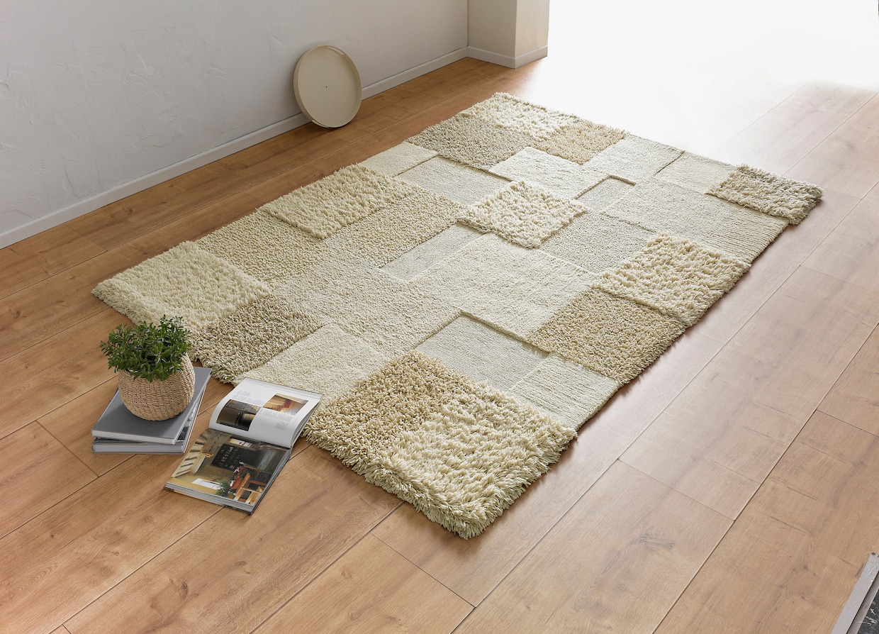 heine home Tapis hirsute - couleur ivoire