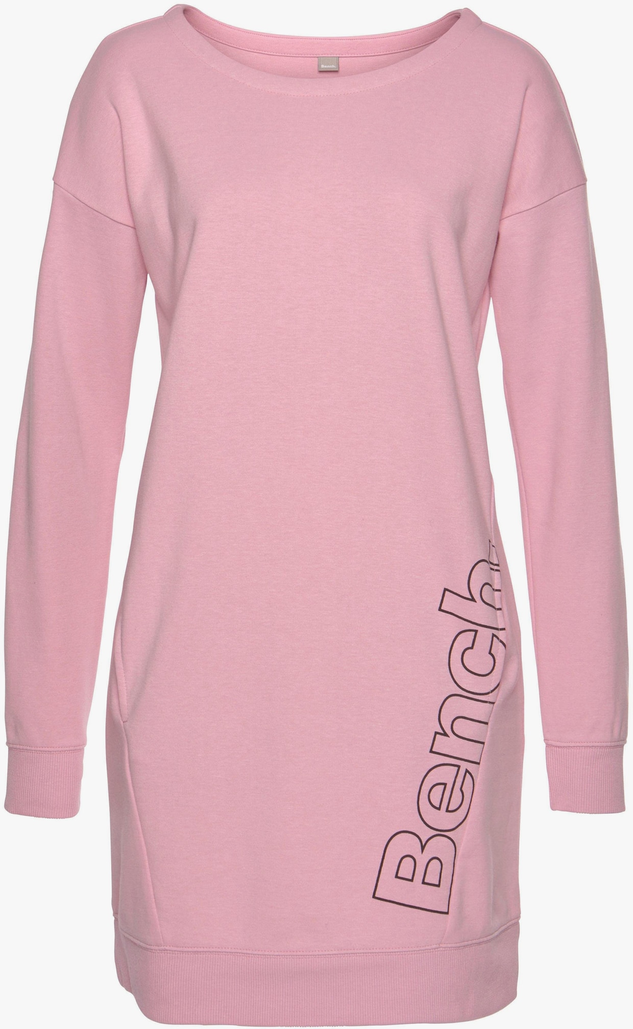 Robe en matière sweat - rose-noir