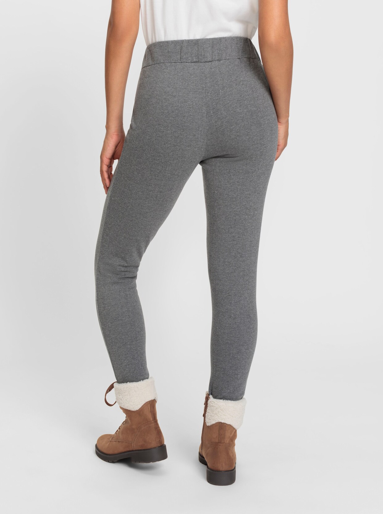 Thermo-Leggings - anthrazit-meliert