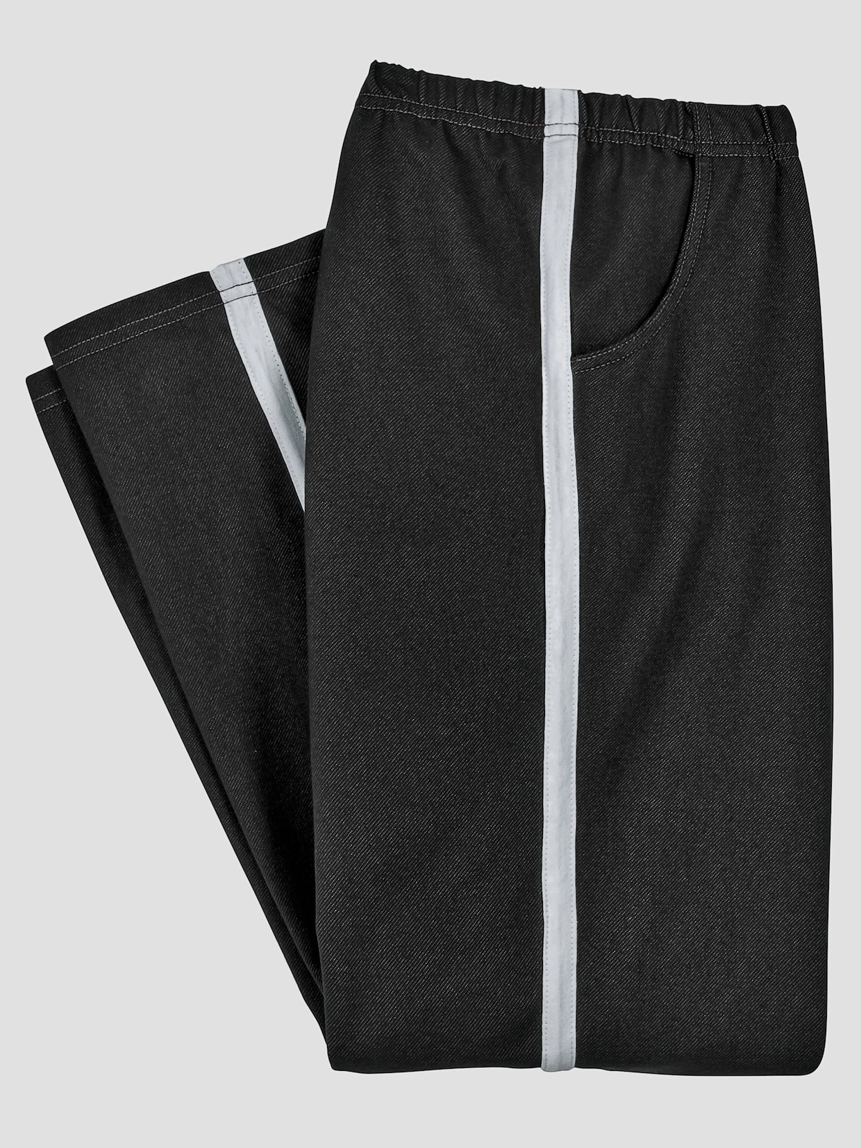 Športové nohavice - čierna džínsovina