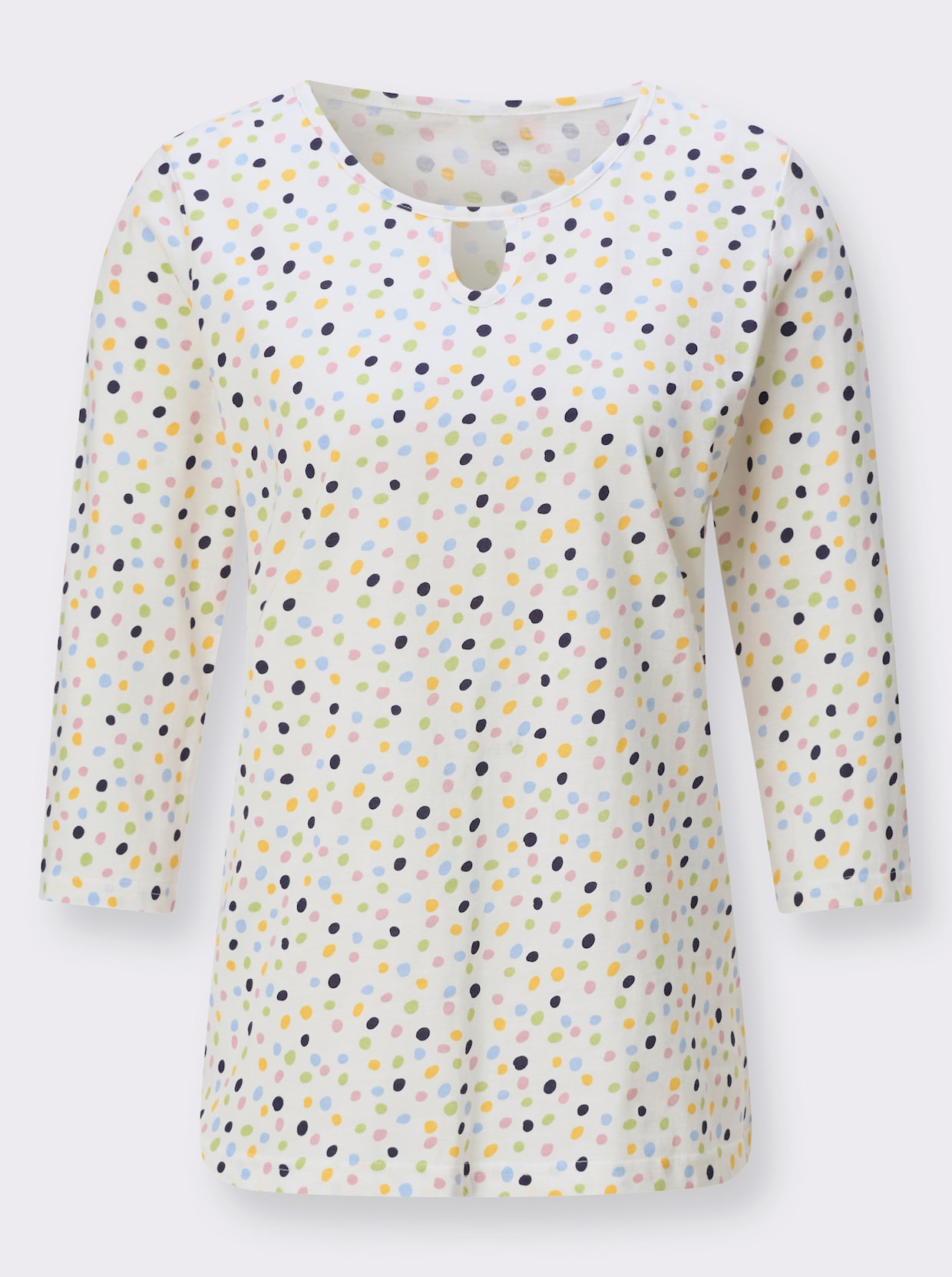 3/4-Arm-Shirt mit Grafik-Druck - ecru-bedruckt