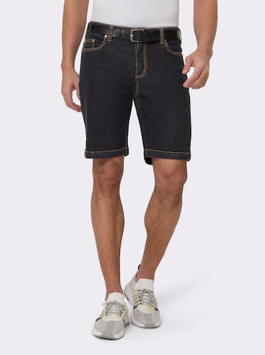 Jeansbermudas - black-denim