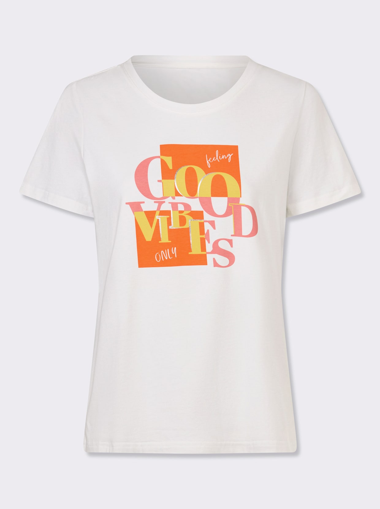 heine Rundhalsshirt - ecru-bedruckt