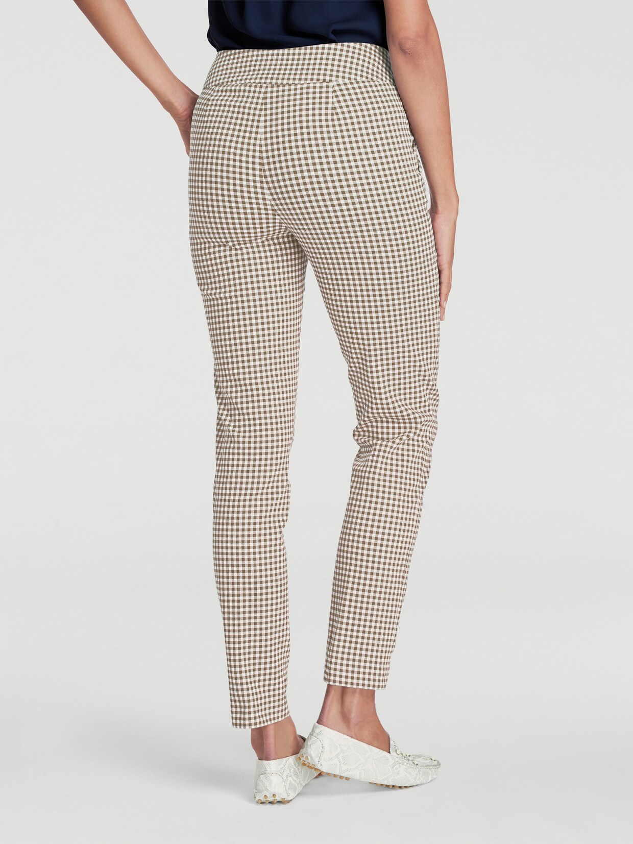 heine Broek - camel/wit