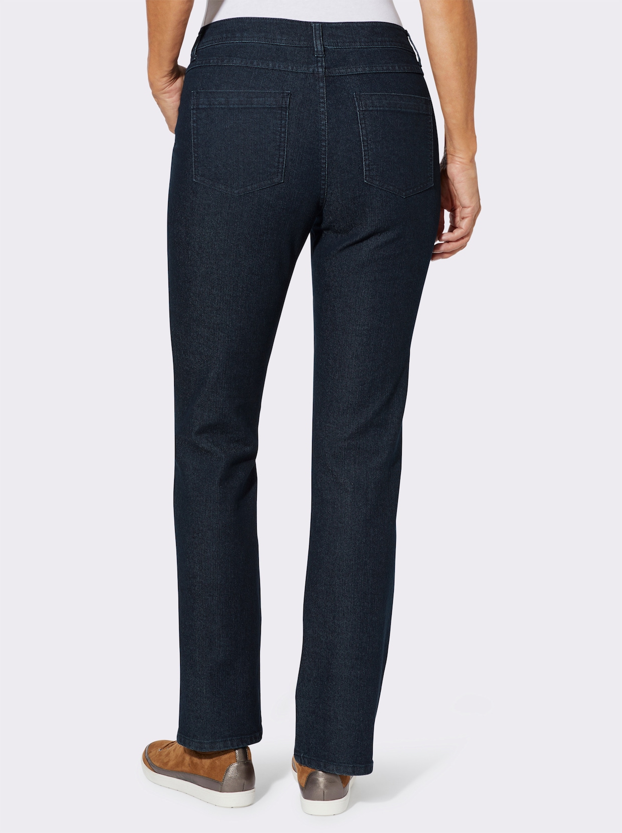 Džínsy, našité vrecká - tmavomodrá