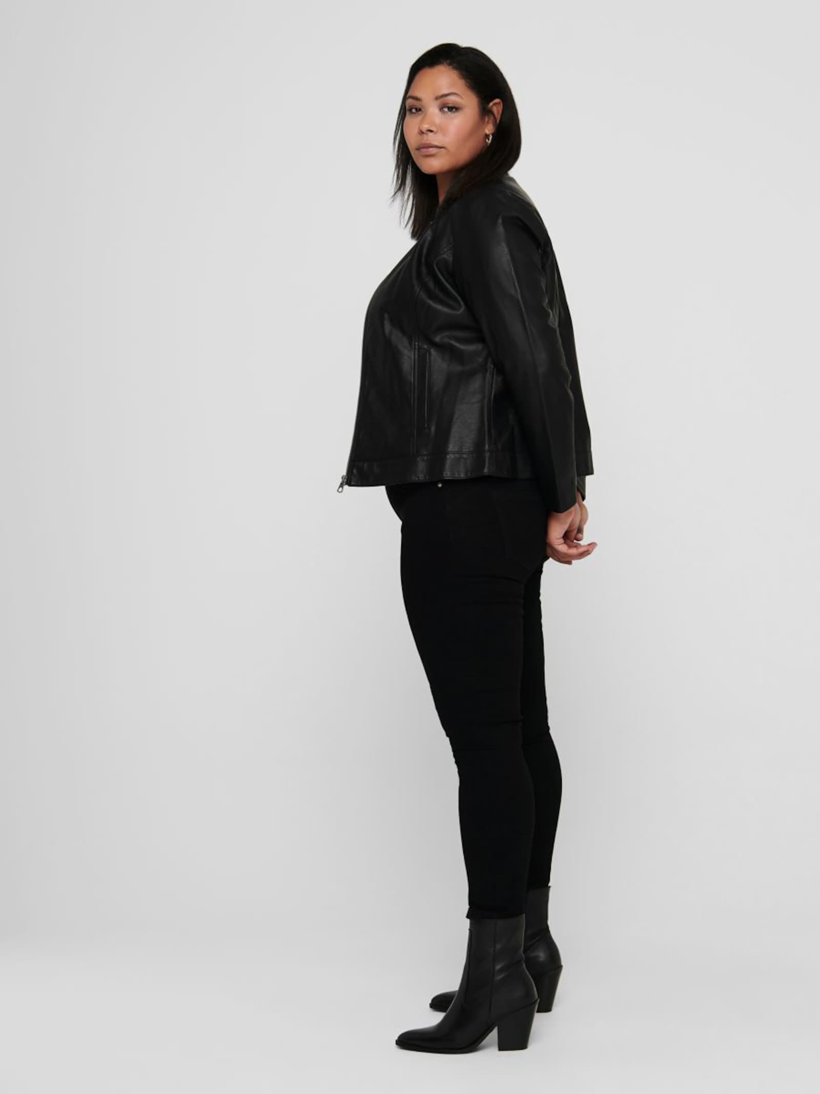 Lederimitatjacke - black