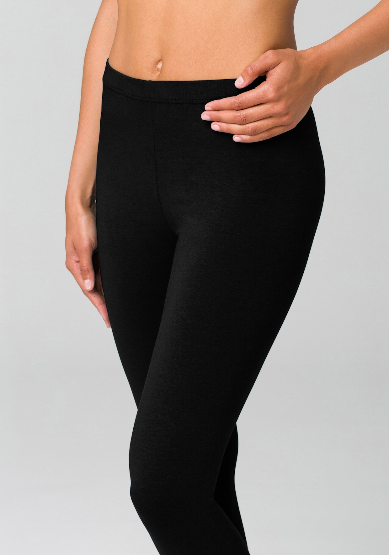 Legging - wit, zwart