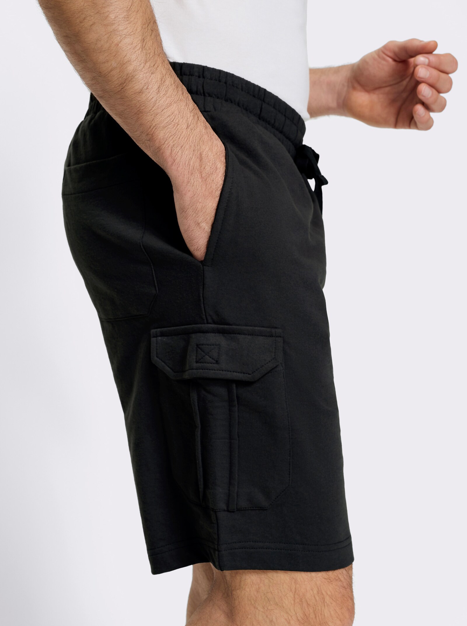 Catamaran Sports Cargobermudas mit Rundum-Dehnbund - schwarz