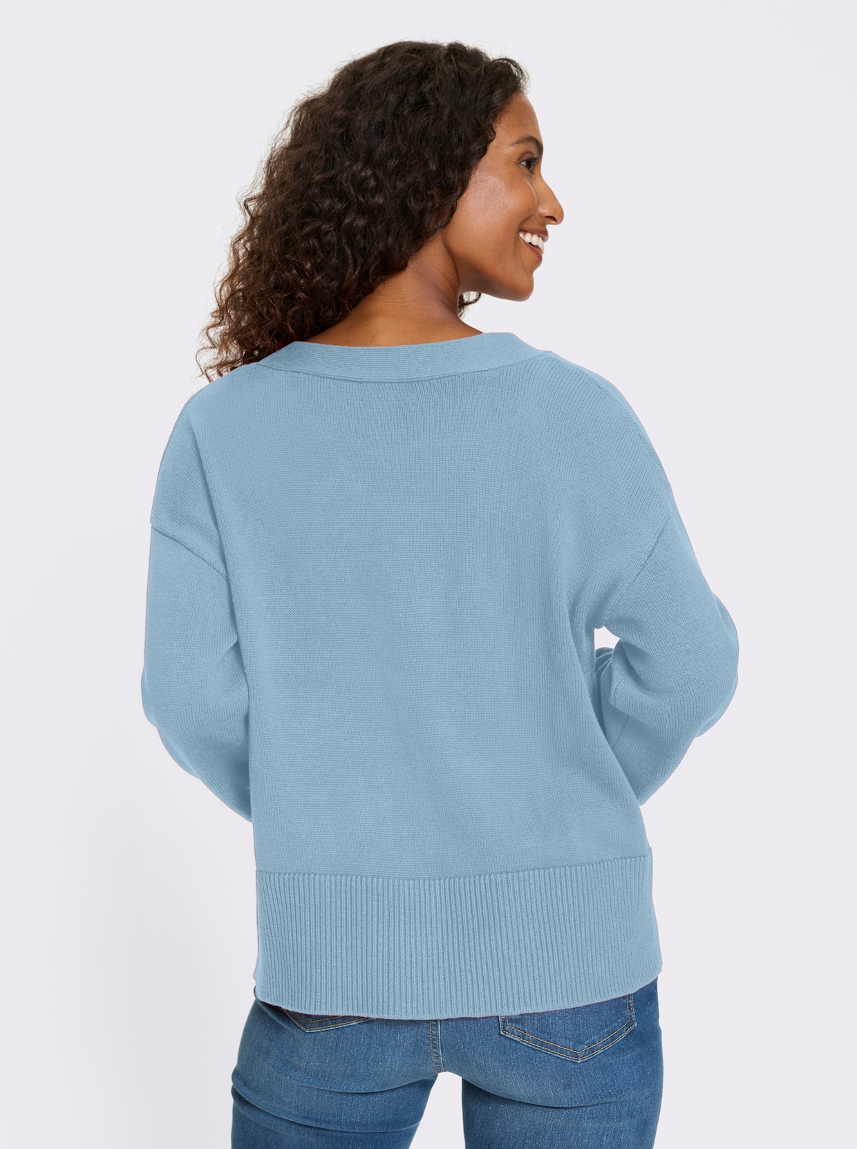 heine Strickjacke - eisblau