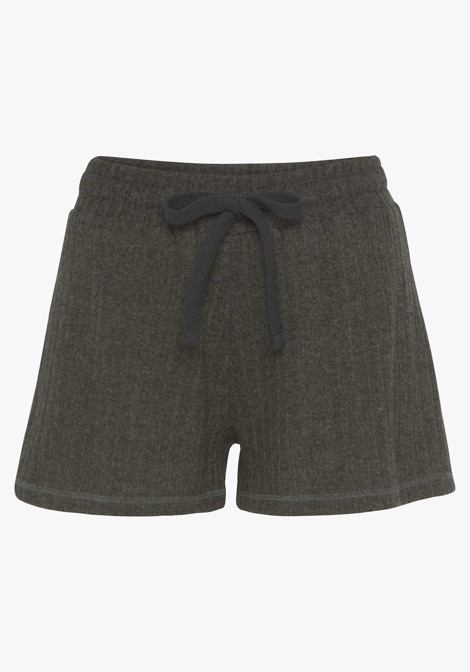 LASCANA Shorts - anthrazit-meliert