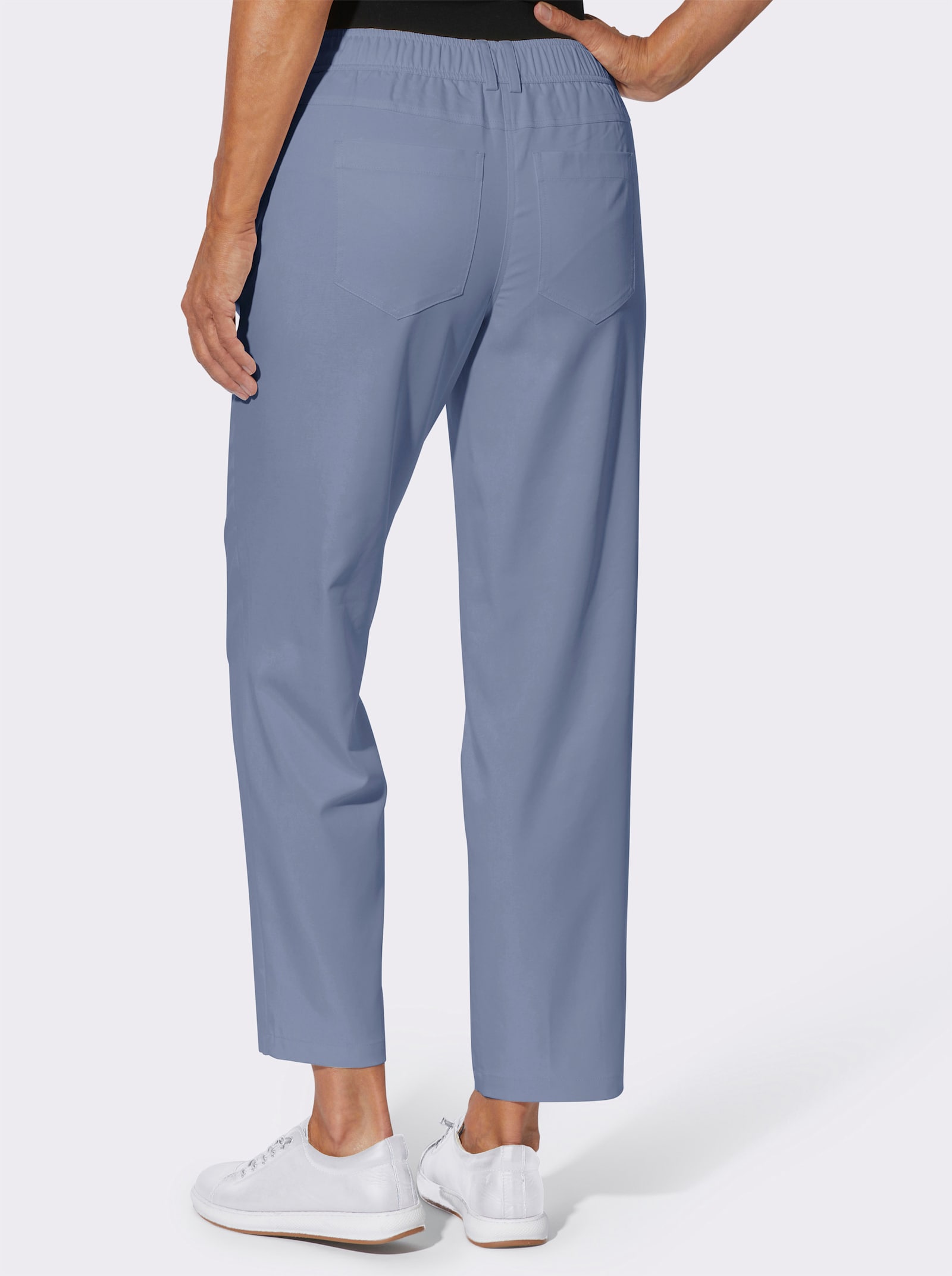 Hose mit Lyocell - taubenblau