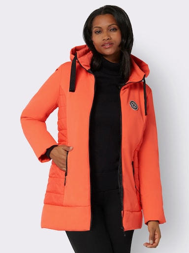 Jacke mit Glitzer-Details - orange