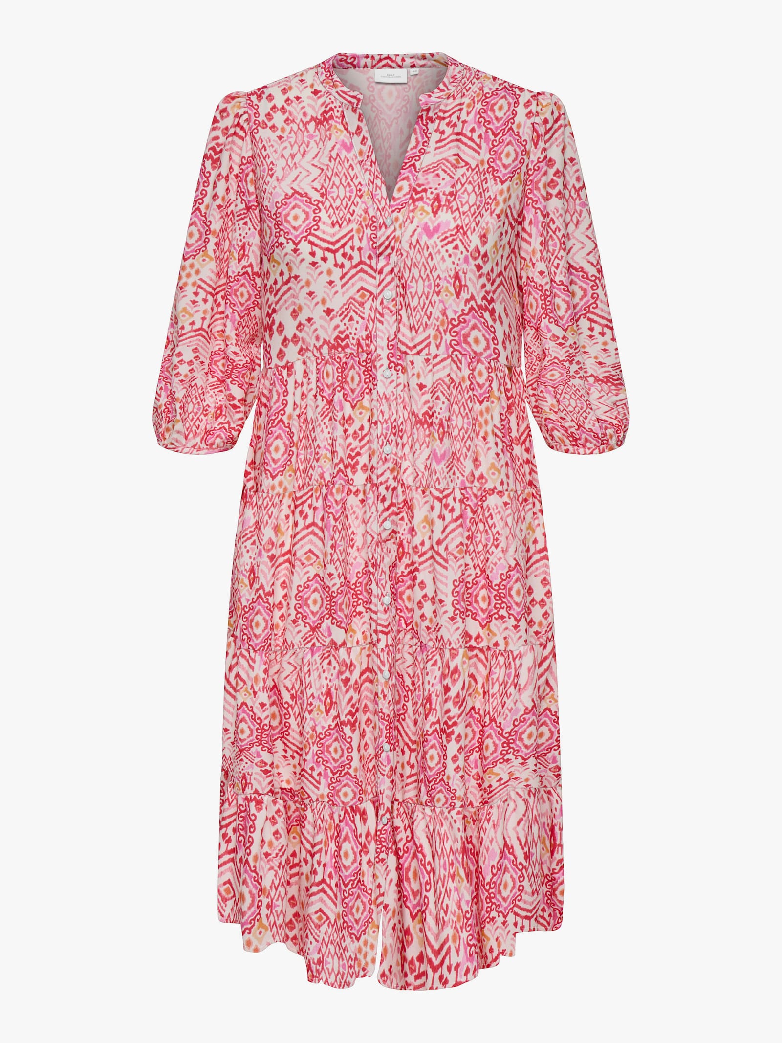 ONLY CARMAKOMA Tunikakleid - cloud dancer aop:sikka graphic