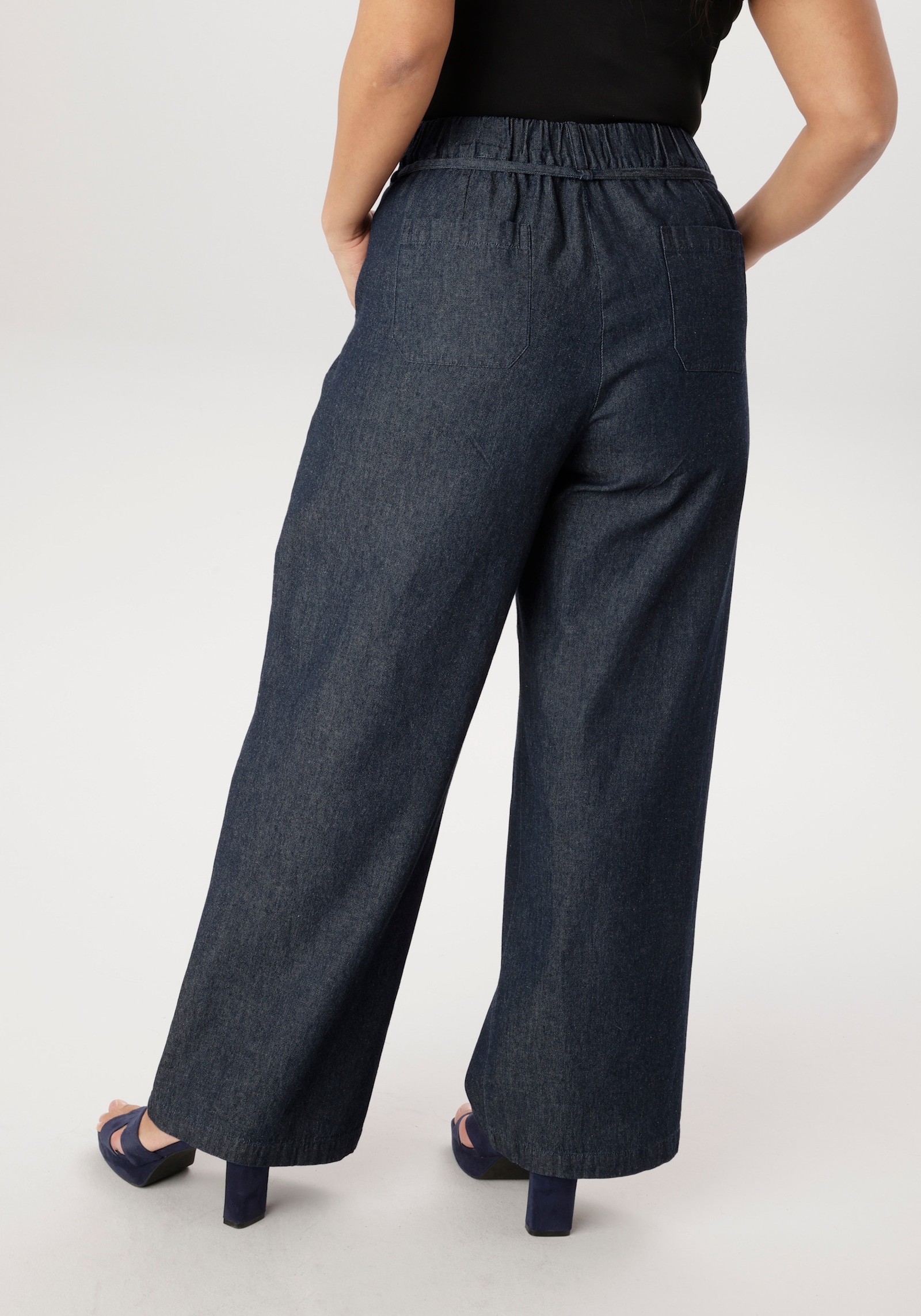 Aniston PLUS Weite Jeans - darkblue
