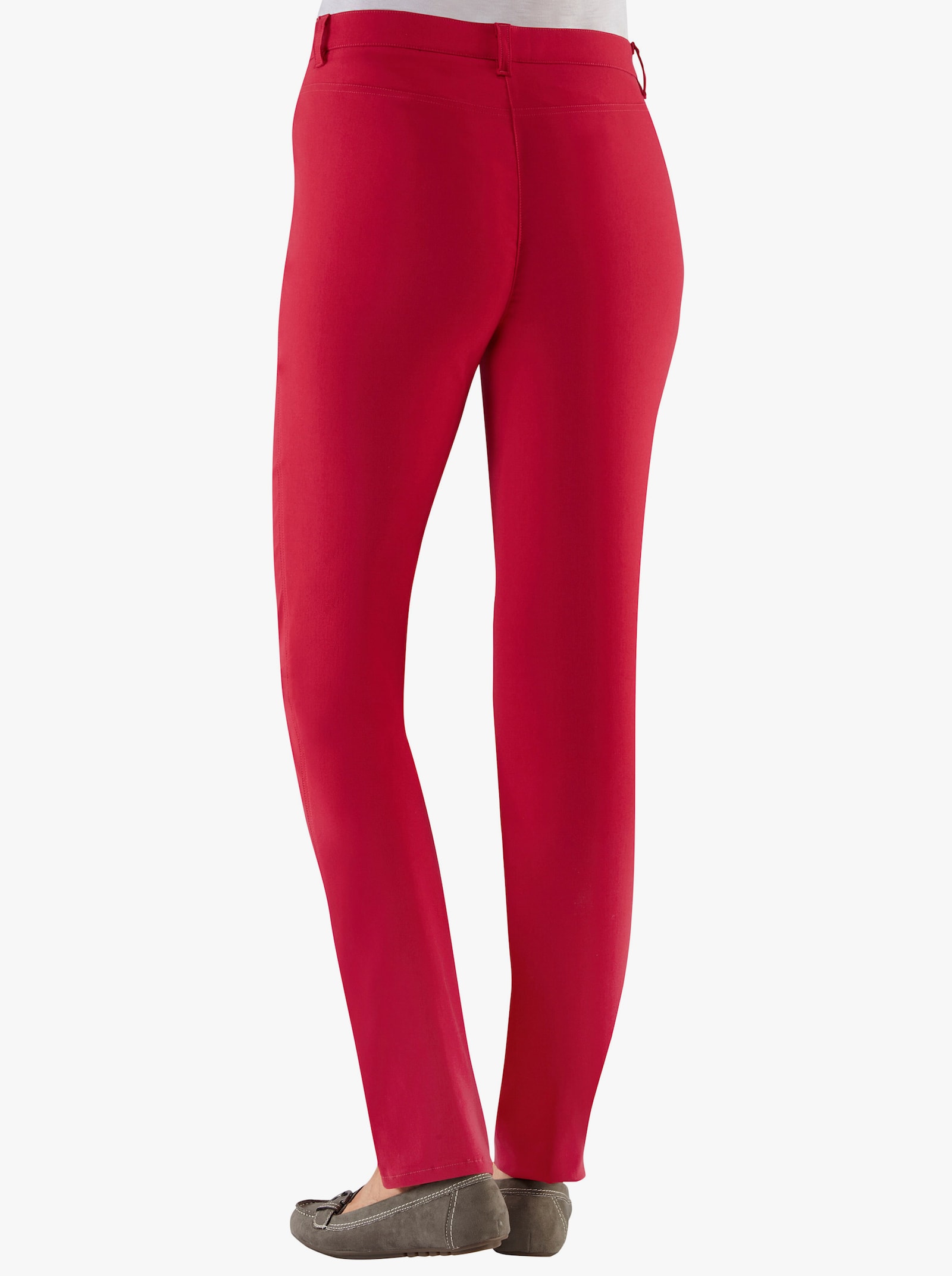 Stehmann Comfort line Stretch-Hose mit Zier-Taschen vorne - kirschrot