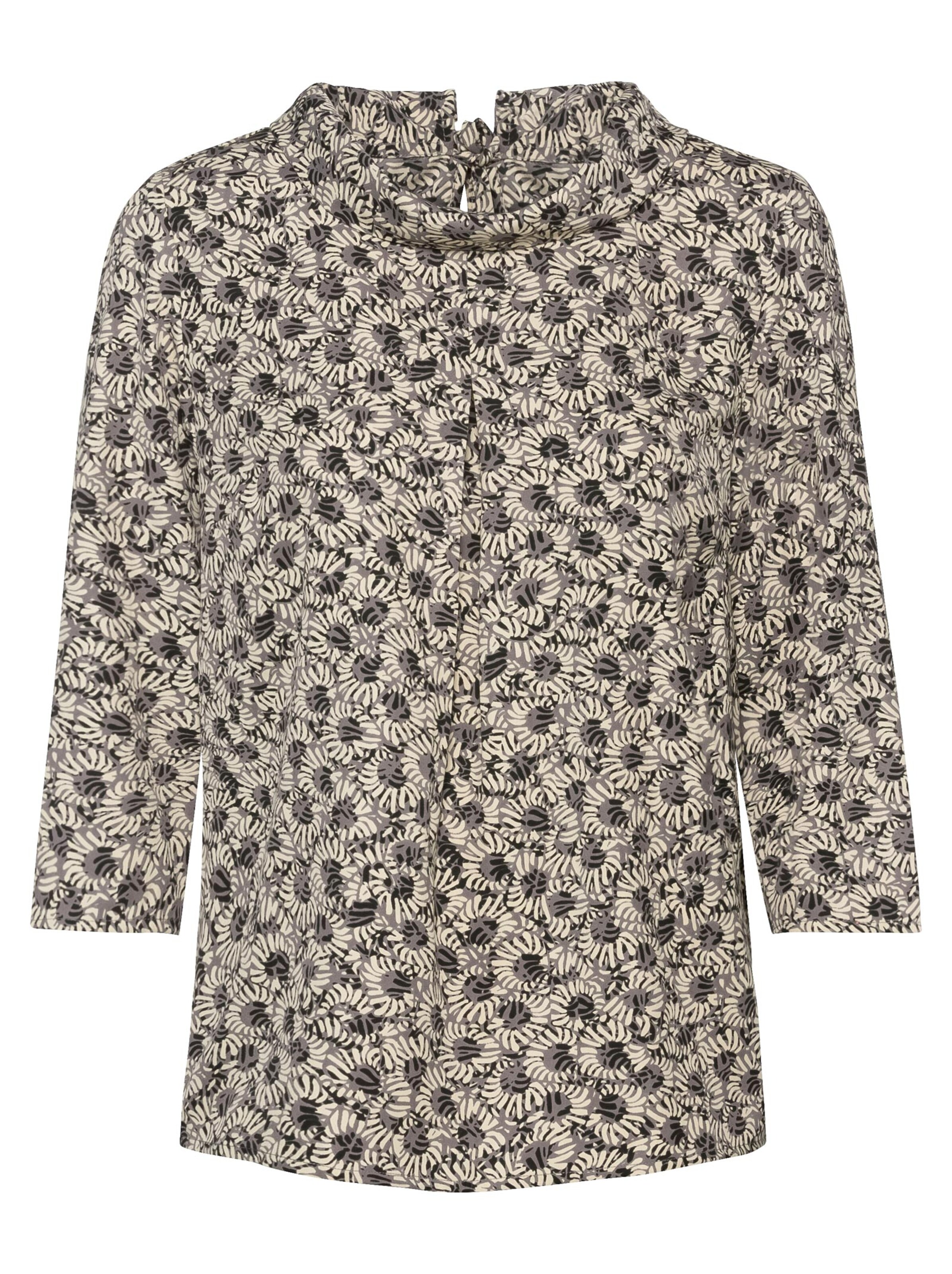 Bluse - schwarz-beige