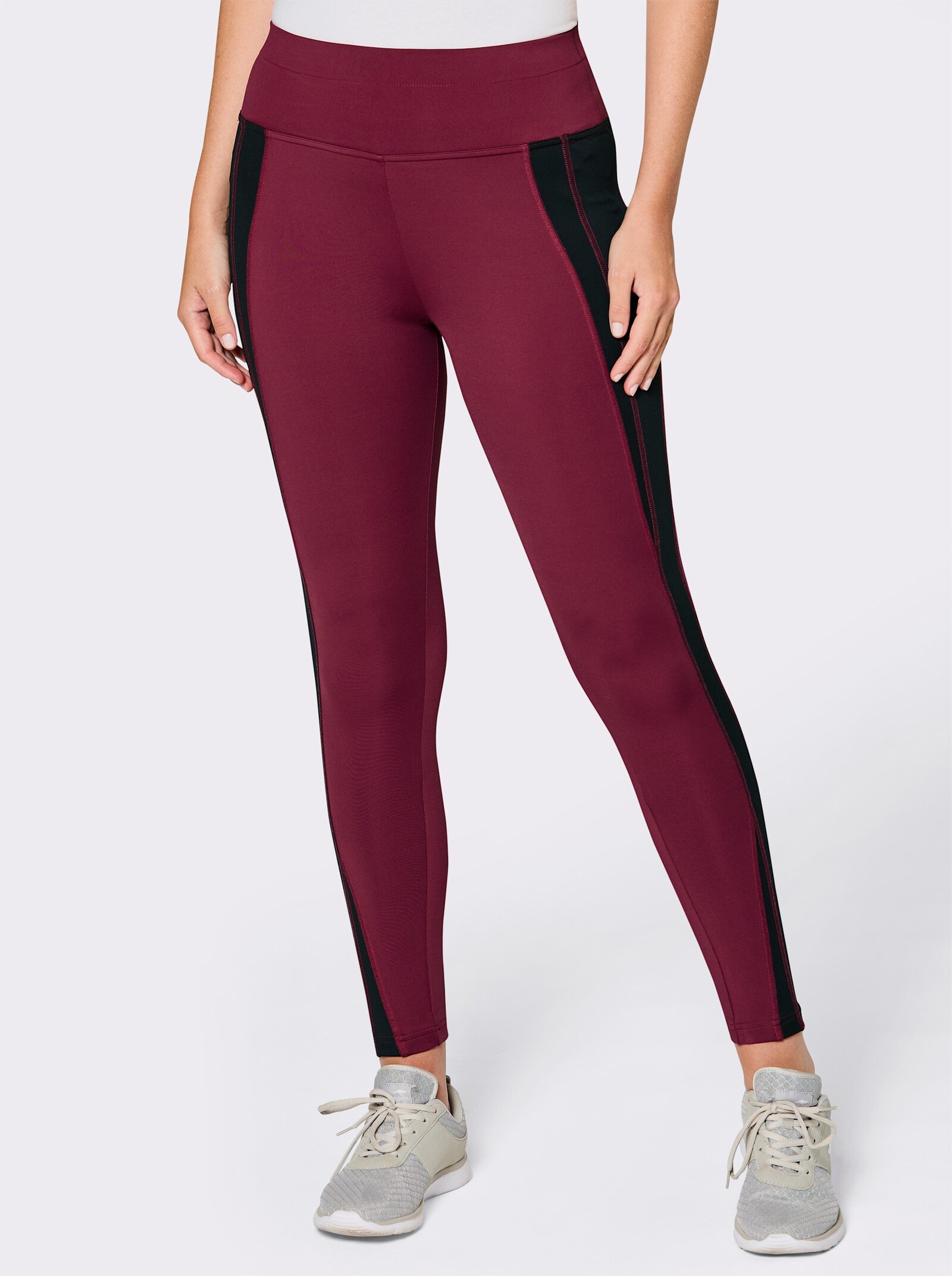 Catamaran Sports Funktionstights mit Kontrast-Einsätzen - bordeaux