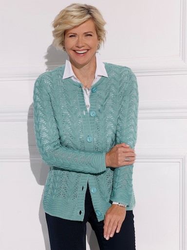 Strickjacke - salbei