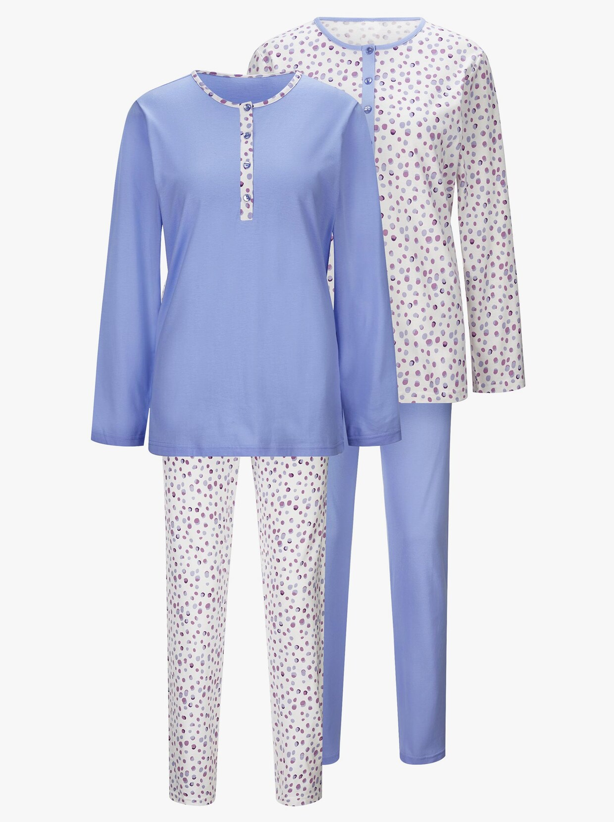 Ascafa Pyjama's - paars geprint