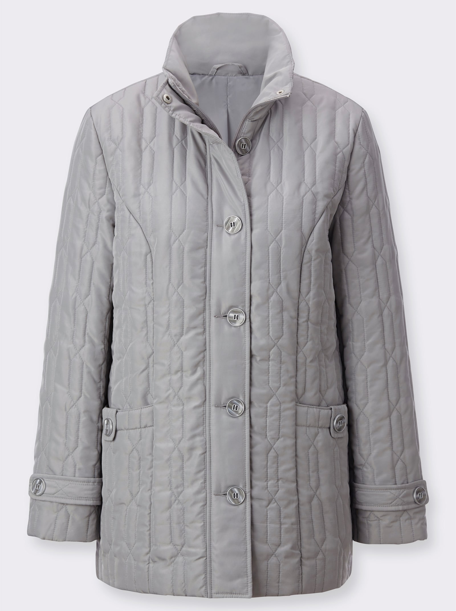 Steppjacke in wärmender Qualität - steingrau