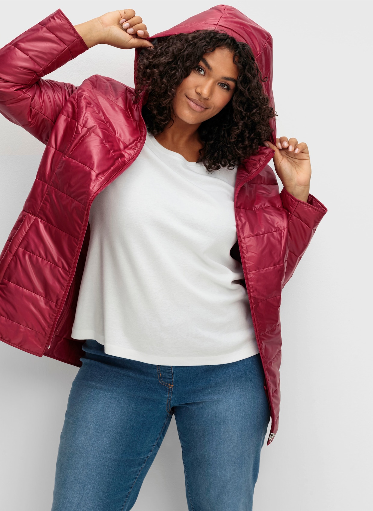 Steppjacke - bordeaux