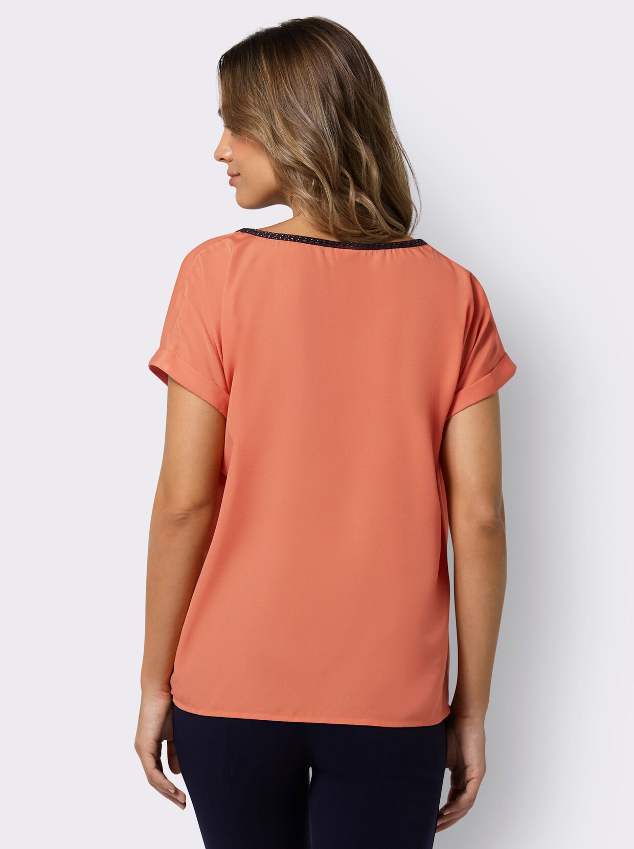 Comfortabele blouse - papaya