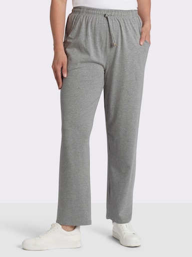 Freizeithose mit Kordelzug - grau