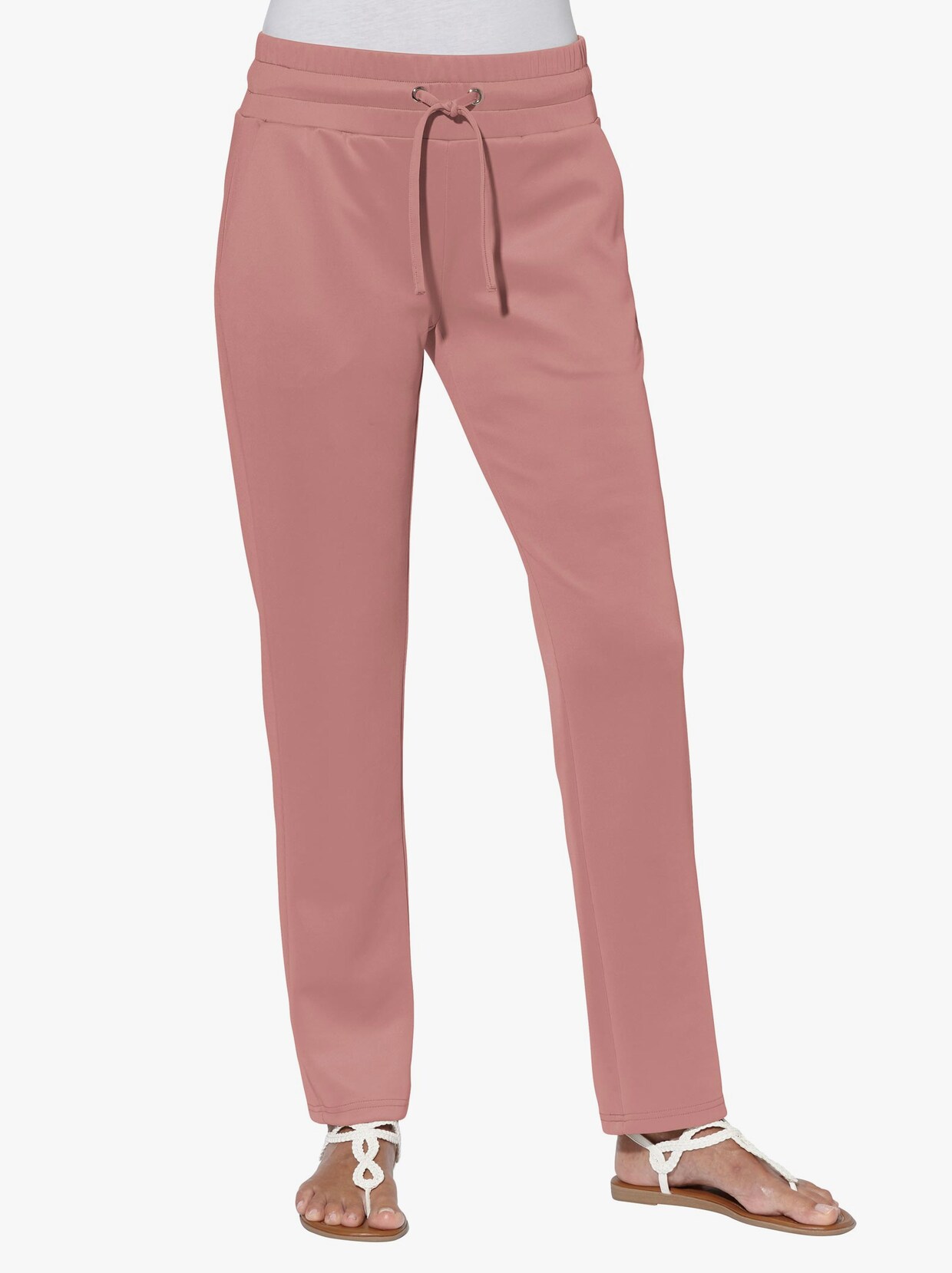 Pohodlné kalhoty - růžové dřevo