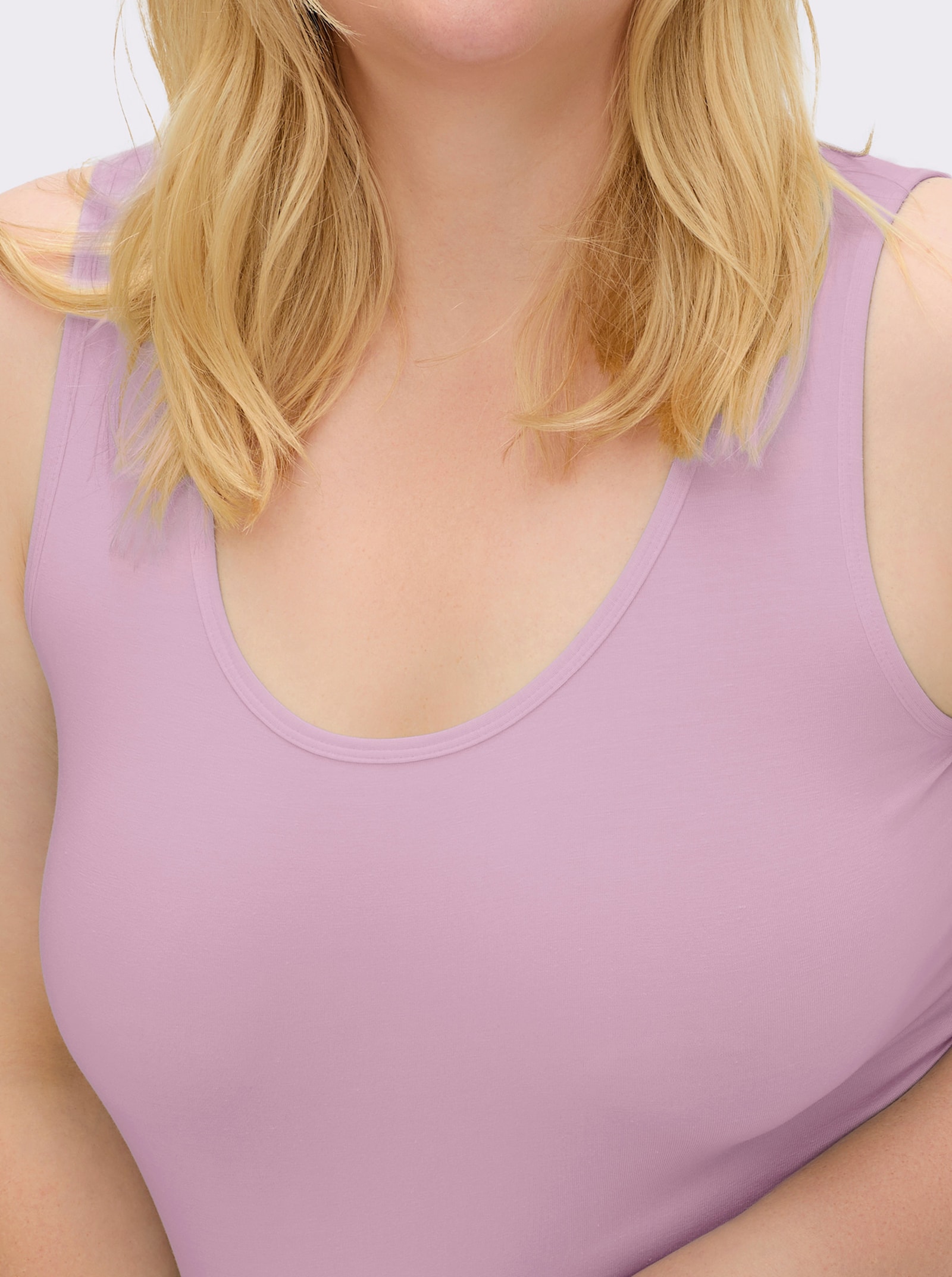 wäschepur Achseltop mit breiten Trägern - orchidee